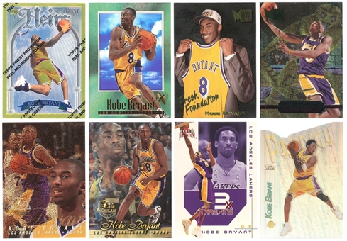 1996-2003 Flair Showcase & Assorted Brands Kobe Bryant Card Collection (8 Different) Including Rookie Card Examples!